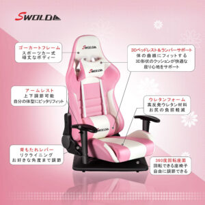 SW-01：ゲーミング座椅子タイプ説明1