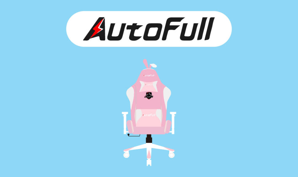 AutoFull(オートフル)ゲーミングチェア AF055「櫻の雪兔」ピンク